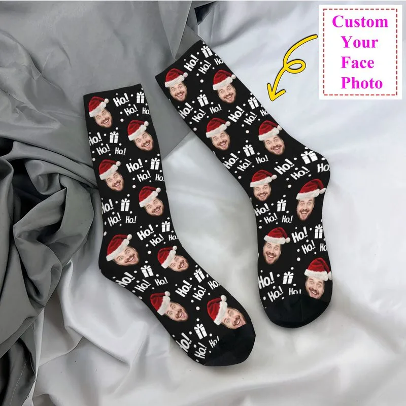 Christmas Face Photo Personali - Dress Sock Men review and price