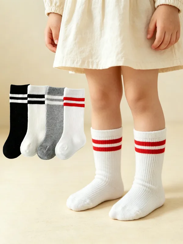 4-Pack Baby Toddler Striped Cr - Cotton Crew Sock Pack review and price