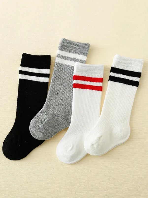 4-Pack Baby Toddler Striped Cr - Cotton Crew Sock Pack review and price