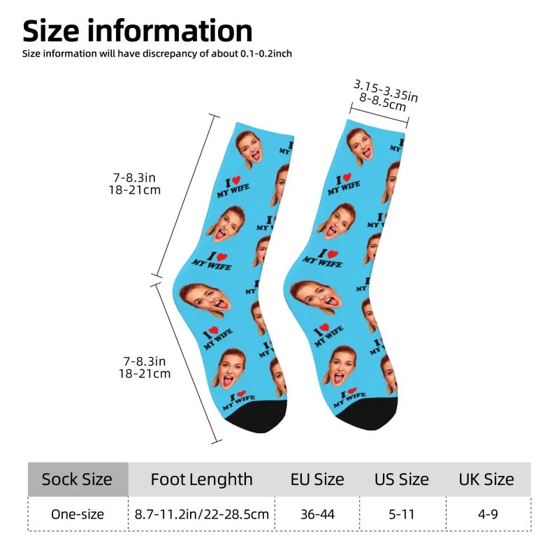 I Love My Wife Personalized Fa - Dress Sock Men review and price