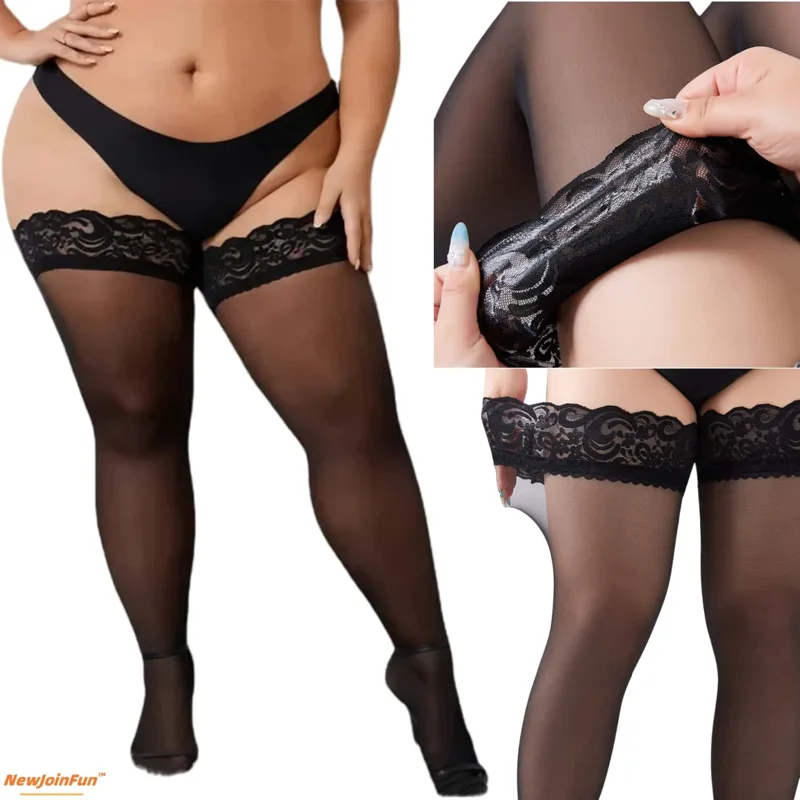 5pairs Plus Size Lace Top Thig - Thigh High Sock Stay Up review and price