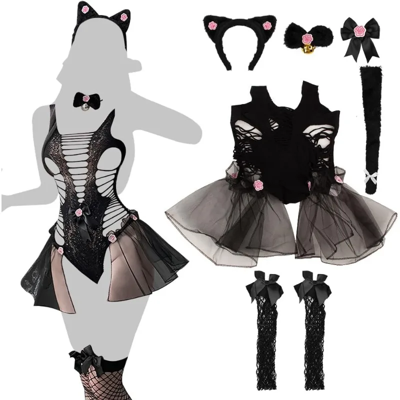 Women Sexy Lingerie Cosplay Ca - Fishnet Stocking Women review and price