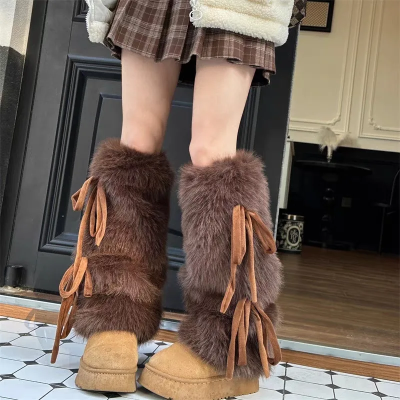 Faux Fur Leg Warmers for Women - Boot Sock Slouchy review and price