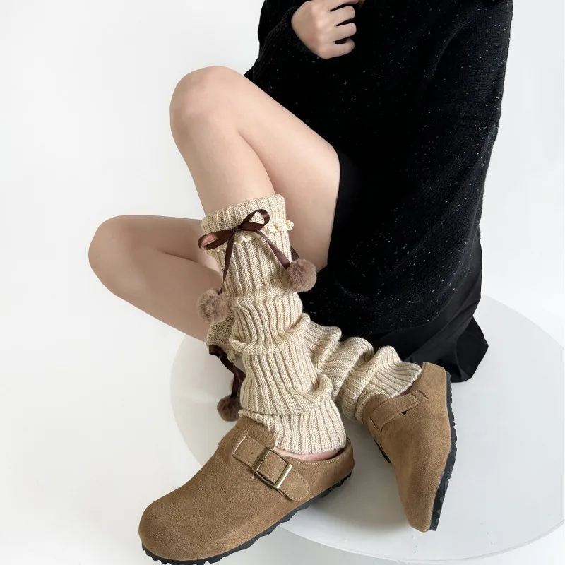Camel Knit Leg Warmers with Fu - Boot Sock Slouchy review and price