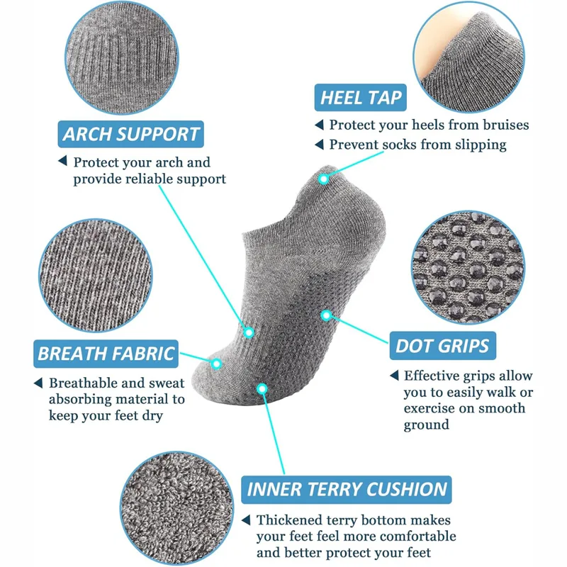 6 Pairs Yoga Socks for Women P - Grip Sock Yoga review and price