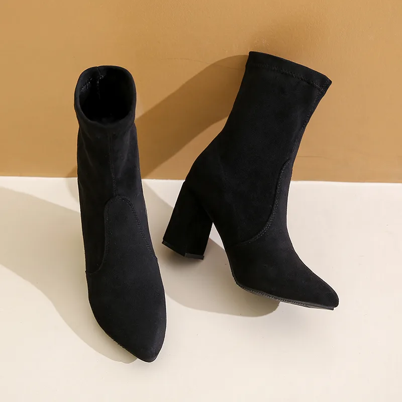 Winter new style chunky heel f - No Show Sock Women review and price
