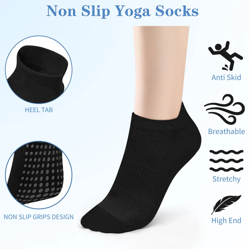 3 Pairs Yoga Socks Women Cotto - Grip Sock Yoga review and price
