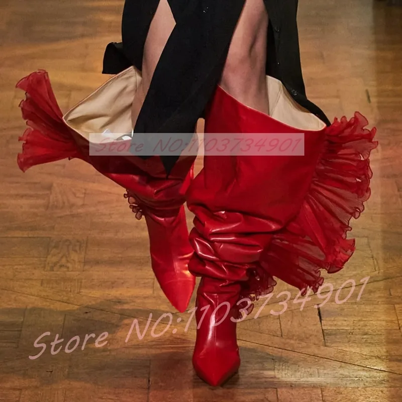 Ruffles Tulle Slouchy Sock Sty - Boot Sock Slouchy review and price