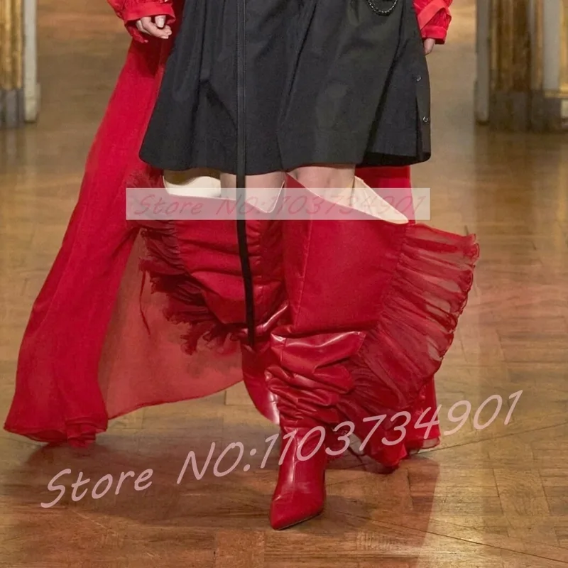 Ruffles Tulle Slouchy Sock Sty - Boot Sock Slouchy review and price