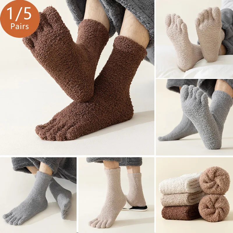 1/5 Pairs Mans Thermal Toe Soc - Thermal Sock Winter review and price